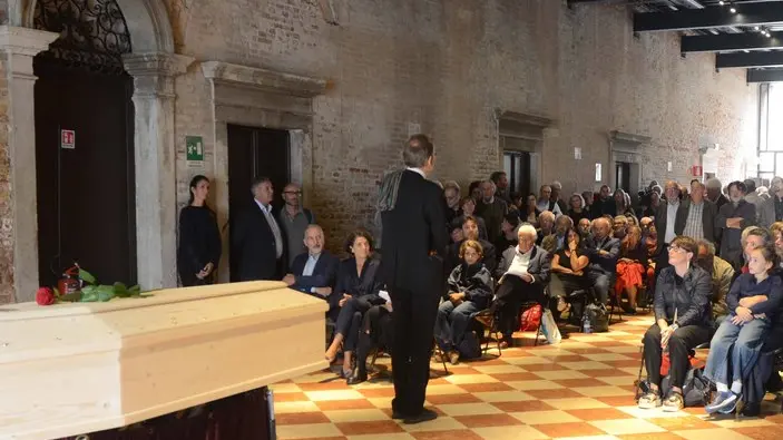 Interpress/Gf.Tagliapietra. 25.09.19.- Cà Tron. Funerali laici per Edoardo Salzano