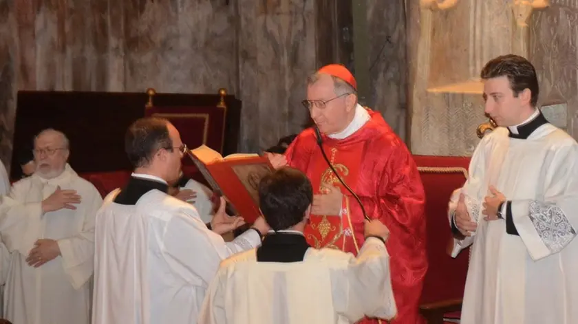 Interpress/gf.tagliapietra. 25.04.2015.- 70°anniversario della Liberazione.Messa del Patriarca Moraglia e il Cardinale Parolin