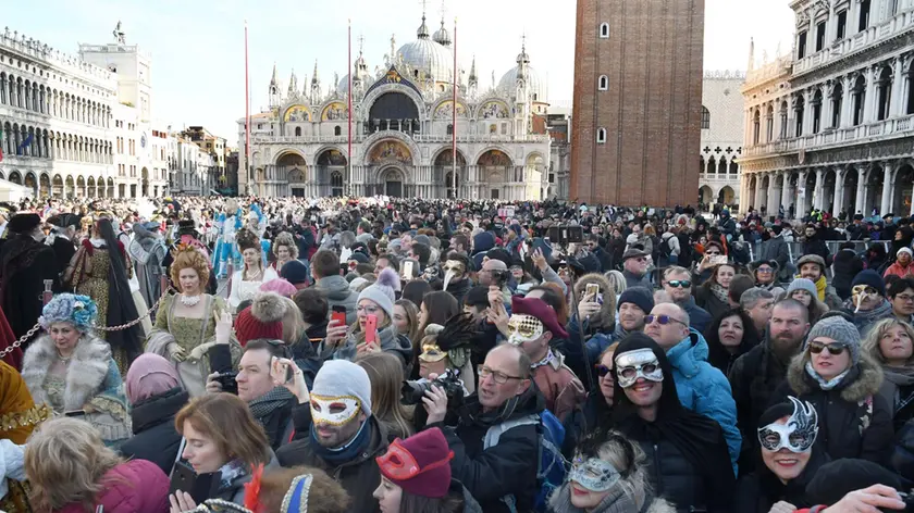 Interpress\M.Tagliapietra Venezia 24.02.2019.- Carnevale. Piazza San Marco.