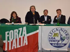 Colucci - Dino Tommasella - S. Donà di P. - Presentazione candidati elezioni con Brunetta - al tavolo da sx : Casellati - Brunetta - Da Re - Paroli - Furlan - Celeghin