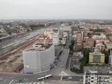 Foto Agenzia Candussi/ Chiarin/ Mestre, via Torino angolo via Ca’ Marcello/ Sopralluogo con gli assessori comunali alla Hybrid Tower