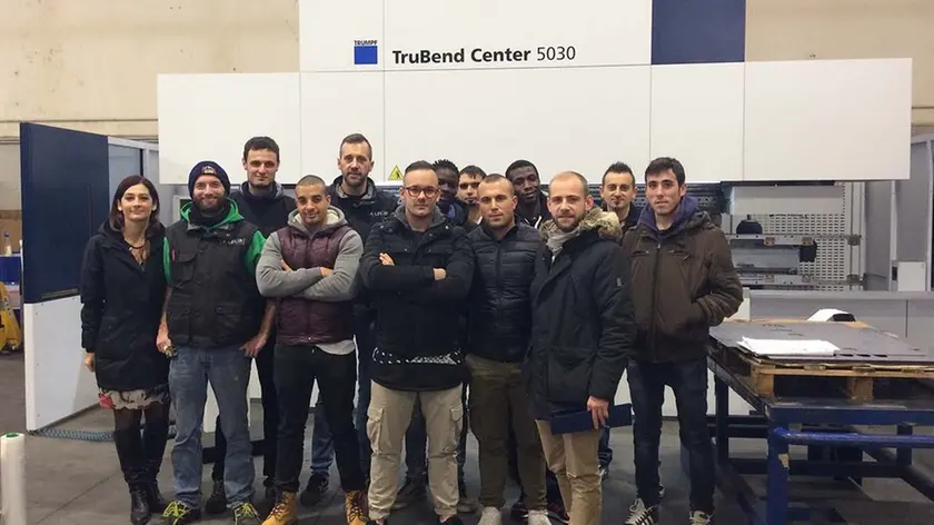 DE POLO - DINO TOMMASELLA - CONCORDIA - LA DITTA LAV-IN E FOTO DI GRUPPO CON GLI 8 PARTECIPANTI AL CORSO