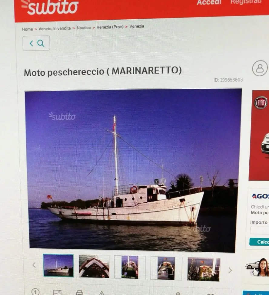 L'annuncio sul sito Subito.it