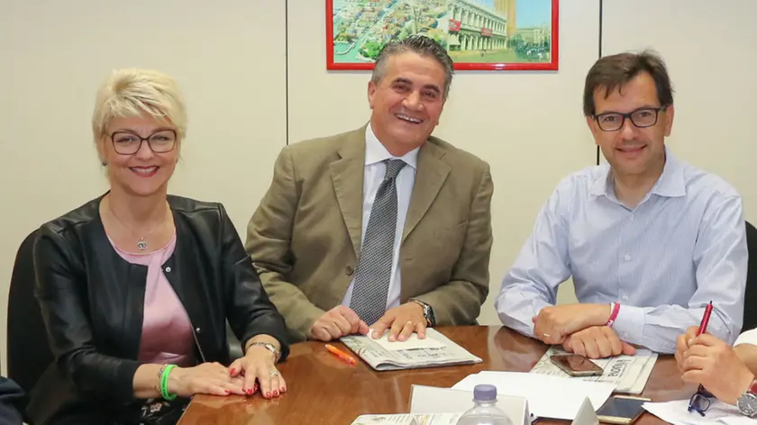 Foto Agenzia Candussi/ Colucci/ Sede di Mestre della redazione della Nuova Venezia/ Forum tra i candidati sindaci di San Donà di Piave