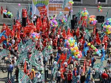 Interpress/M.Tagliapietra Venezia 26.05.2016.- Manifestazione Funzione Pubblica Regionale. Stazione, Calatrava, San Geremia.