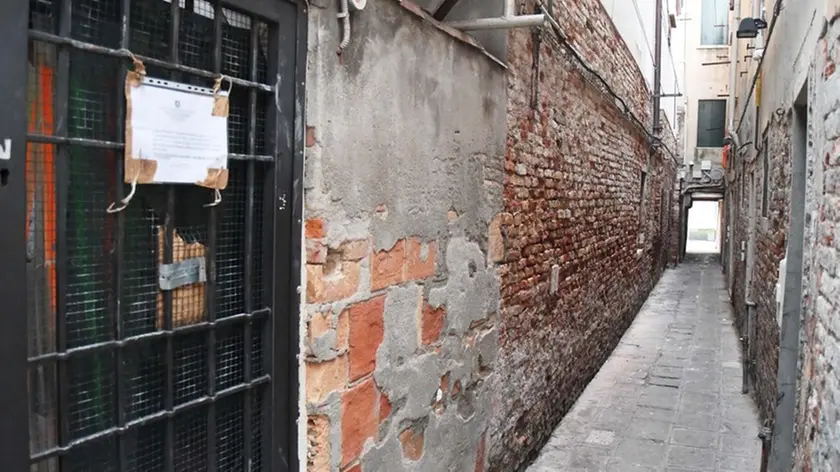 Interpress\M.Tagliapietra Venezia 20.02.2019.- Sala Ai Biliardi Cannaregio 1253. Locali sottoposti a Sequestro Preventivo.
