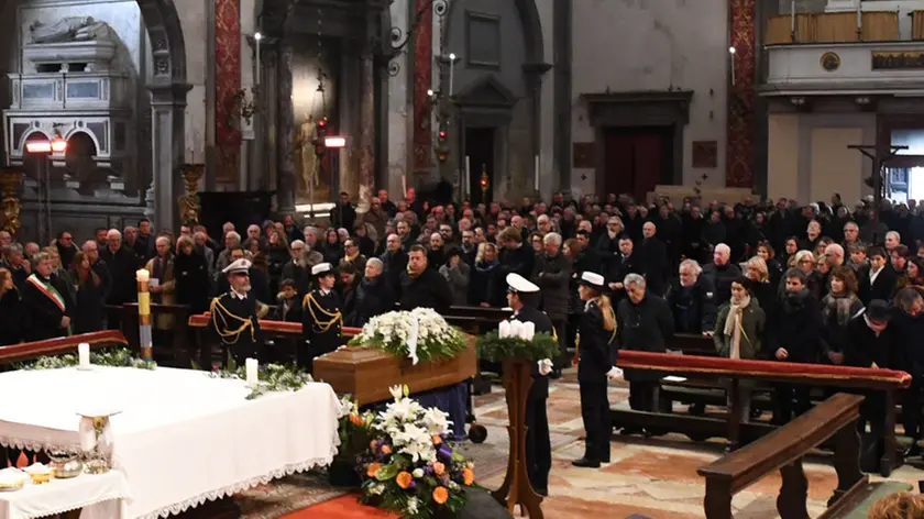 Interpress\M.Tagliapietra Venezia 04.12.2019.- Funerale Paolo Pellegrini. Chiesa dei SS. Apostoli.