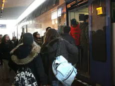 BELLUCO.CAOS TRENI STAZIONE MONTEGROTTO.treno ferrara-venezia che doveva arrivare a montegrotto alle 8:08 e arrivato alle 8:20 già pieno