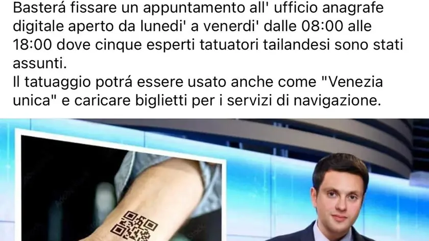 Il Qr code per accedere al centro storico di Venezia: si tratta di un pesce d'aprile andato virale