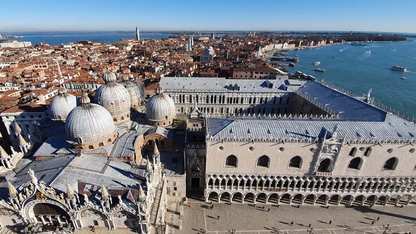 Interpress/M.Tagliapietra Venezia 11.12.2019.- Cupole della Basilica di San Marco.