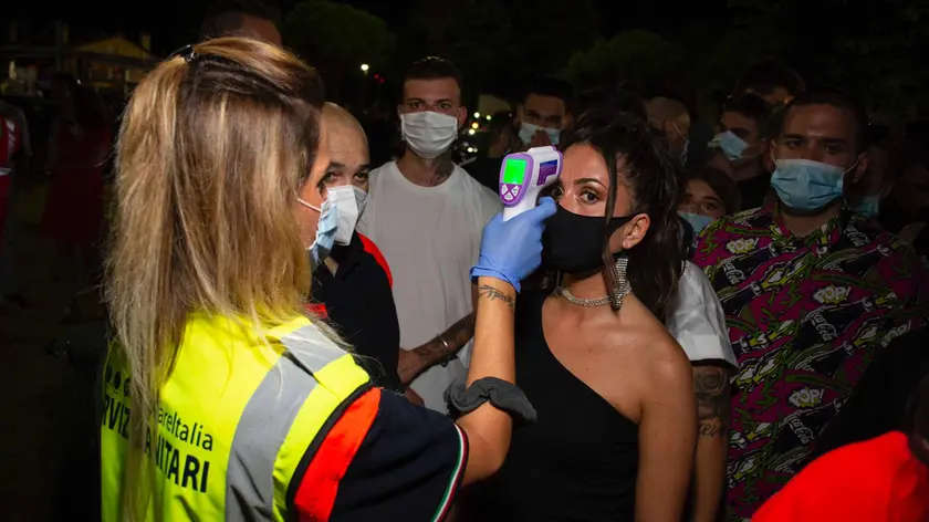 La temperatura misurata all’ingresso del Muretto di Jesolo
