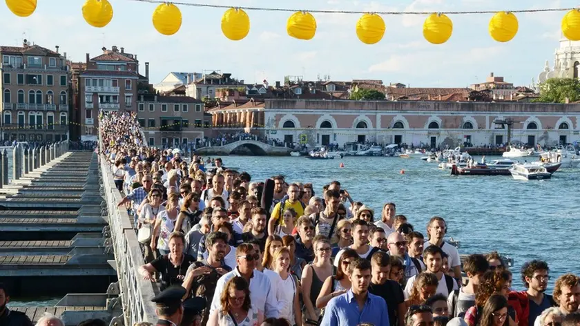 Interpress/Matteo Tagliapietra. 15.07.17.- Apertura ponte votivo. Sindaco, Prefetto, Patriarca