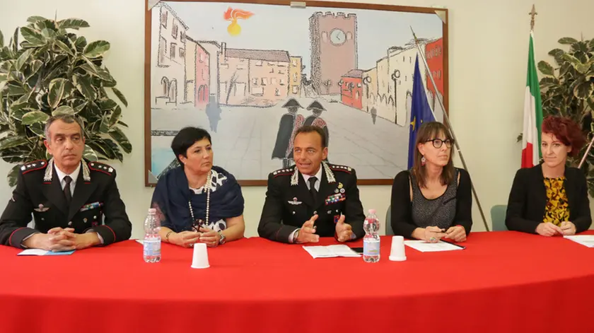 Foto Agenzia Candussi/ Scattolin/ mestre, Carabinieri via Miranese/ Incontro su "Violenza di Genere" in collaborazione con il Centro Antiviolenza del Comune di Venezia