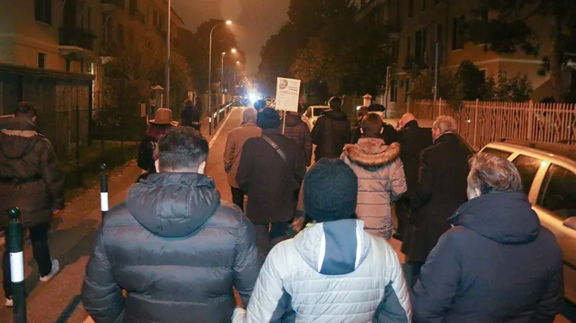 Foto Agenzia Candussi/ Morsego/ Mestre, via Ariosto / Iniziativa "Riprendiamoci il Territorio" organizzata dalla lista Brugnaro per le vie del quartiere Piave