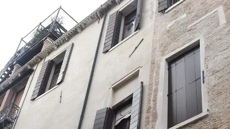 Interpress/M.Tagliapietra Venezia 17.10.2018.- Concessione altana abitazione a San Polo 1426, calle del traghetto de la madoneta.