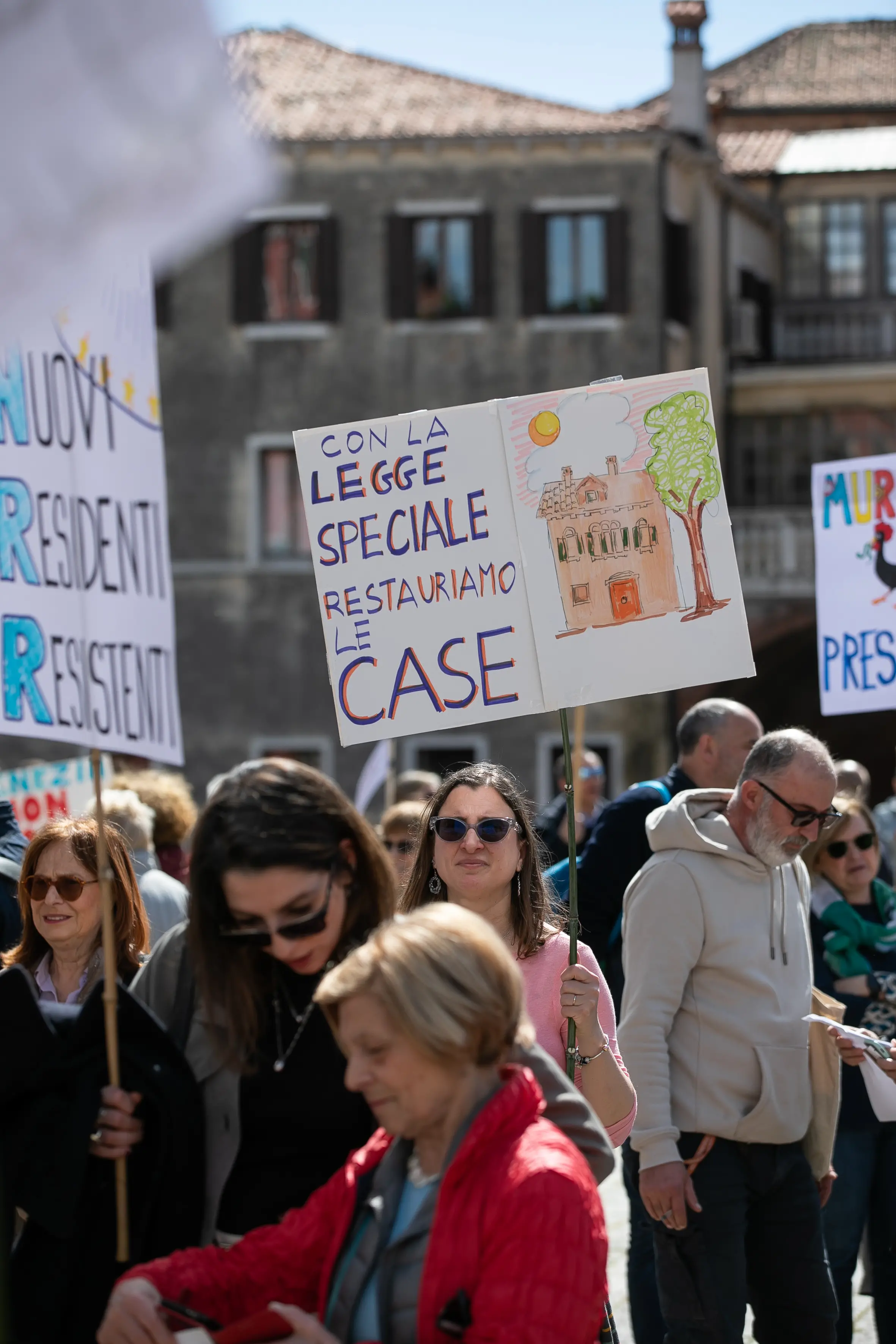 Venezia, sant angelo. 16.4.23 Manifestazione per la salvaguardia di Venezia