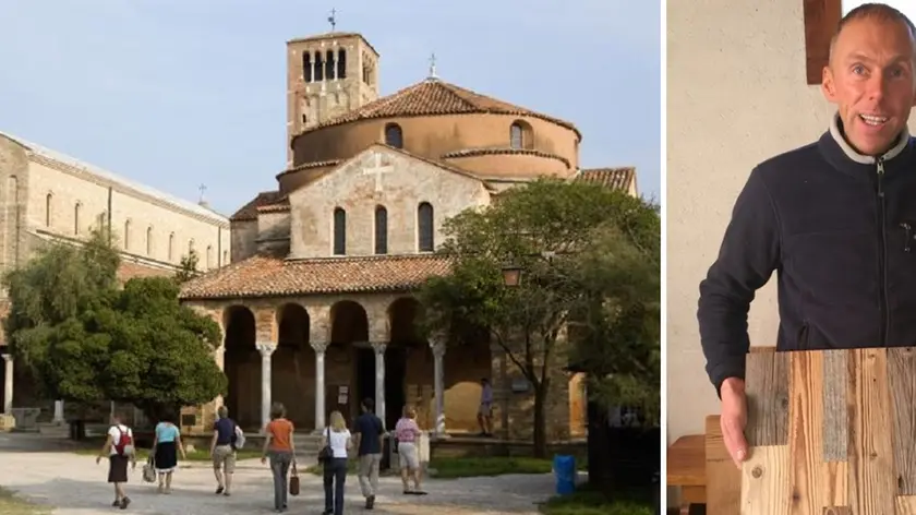 11th-12th century, Venice, Italy --- View of Santa Fosca Church and Torcello Cathedral on the uninhabited island of Torcello. --- Image by © Paul Seheult/Eye Ubiquitous/Corbis