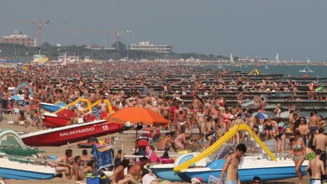 Pienone in spiaggia a Jesolo