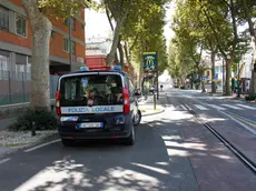 Prove passaggio del tram sottopasso stazione di Mestre. Nella foto: via Capuccina Mestre