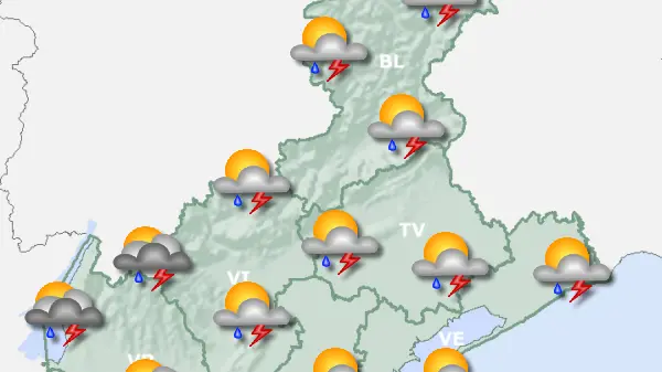 Le previsioni per sabato