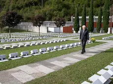 Il Presidente della Repubblica Mattarella al cimitero del Vajont per il 60esimo anniversario della strage