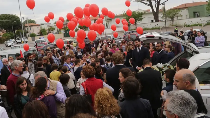 Allegranzi agenzia foto film Mogliano funerale Giovanni rosso chiesa mazzocco