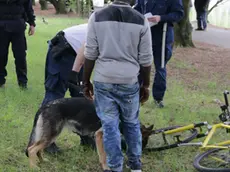 Foto Agenzia Candussi/ Chiarin/ Mestre, parco della Bissuola / Controlli della Polizia anti droga