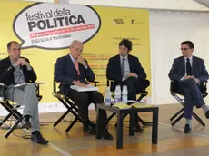 Festival dell Politica-Mestre Expo 2015 a Venezia: "Acqua e terra" Matteo Zoppas, Roberto Crosta, Piero Rosa Salva, Massimo Russo con Claudia Fornasier