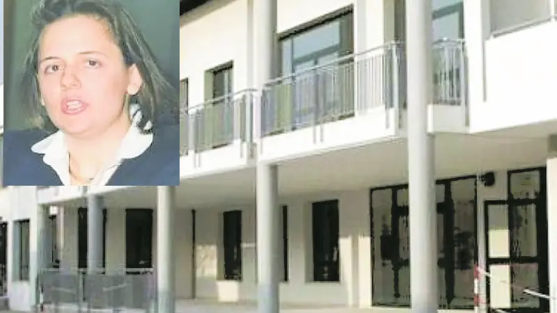 Il liceo Veronese di Chioggia e nel riquadro la docente Cinzia Paolina De Lio
