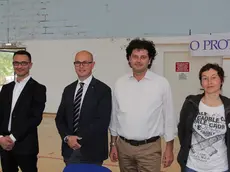 DE POLO - DINO TOMMASELLA - CAORLE - CONFRONTO CANDIDATI SINDACI - DA SX: LUCIANO STRIULI - ALESSANDRO BORIN - CARLO MIOLLO - SONIA XAUSA