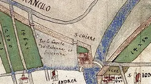 L'antica mappa con il ponte di Calatrava