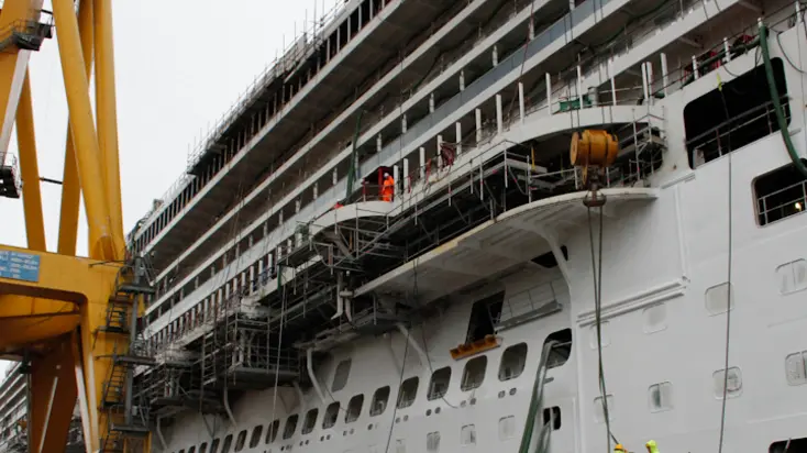 Varo Costa Diadema presso Fincantieri, Marghera.