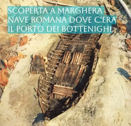 Il pesce d'aprile sul rinvenimento di una nave romana a Marghera