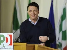 Il presidente del consiglio Matteo Renzi, durante il seminario 'La buona scuola. Il futuro e' adesso!', presso la Sede Nazionale del Partito Democratico in via Sant'Andrea delle Fratte a Roma, 13 dicembre 2014. ANSA/STRINGER.