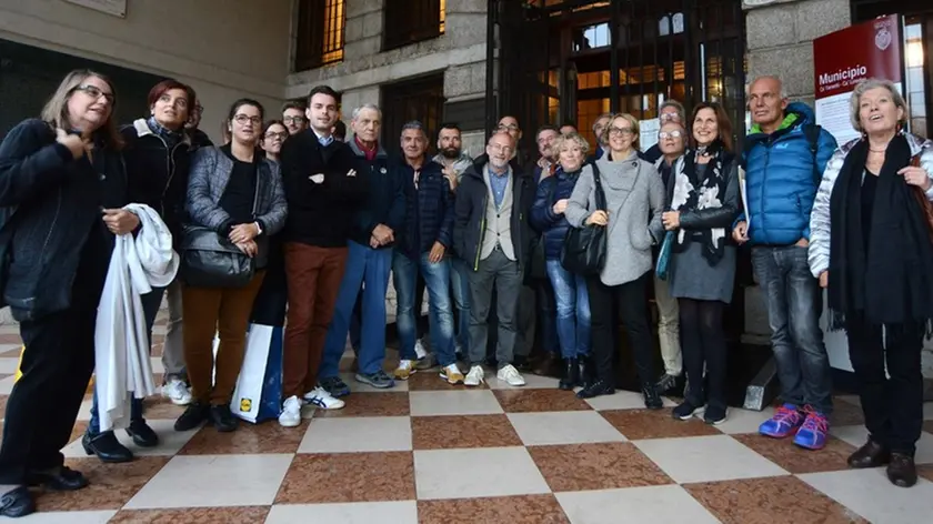 Interpress/M.Tagliapietra Venezia 17.10.2016.- Municipalità per protesta in comune.