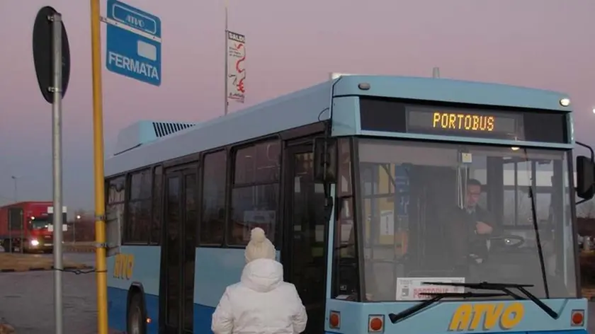 F.GAVAGNIN PORTOGRUARO BUS NAVETTA ..A DETTA DELL' AUTISTA GLI UNICI A TRARNE VANTAGGIO SONO QUELLI DELL'IPERMERCATO..LA SIGNORA IN BUS CON BORSA DELLA SPESA (CAREFOUR) E' COMODO PER CHI NON HA L'AUTO FOTO GAVAGNIN