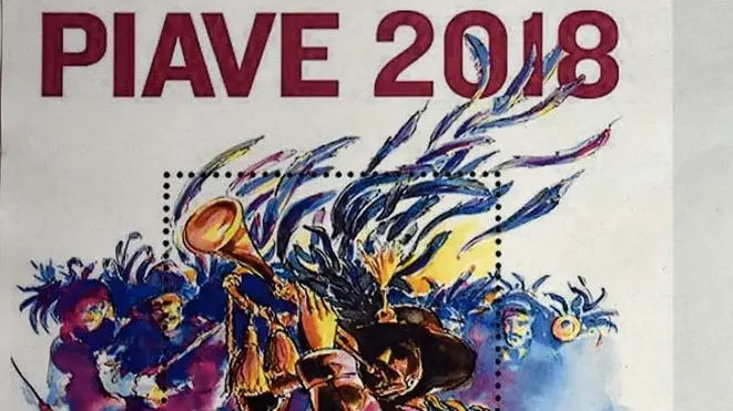 Colucci - Dino Tommasella - San Donà di Piave - presentazione e annullo postale per il raduno naz. Bersaglieri piave 2018