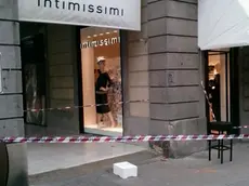 La zona transennata tra corso Trentin e Piazza Indipendenza (foto Dino Tommasella)