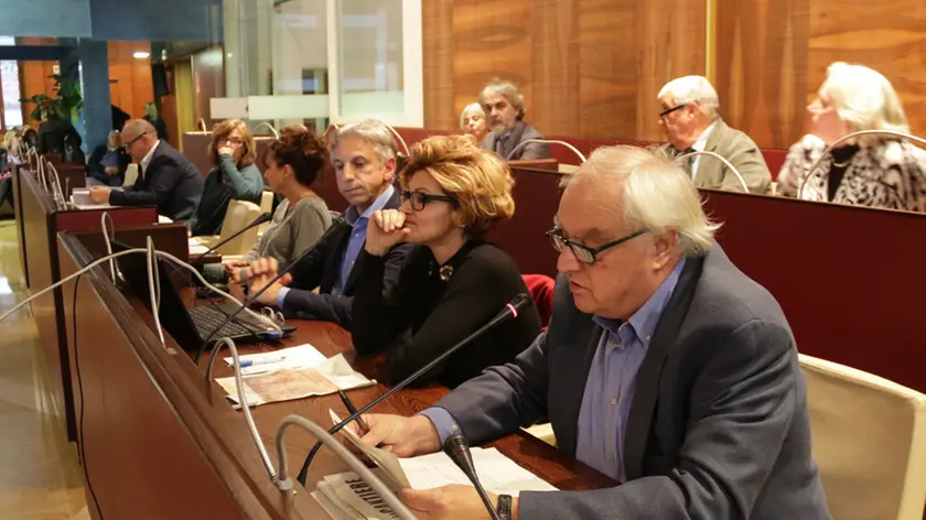 Foto Agenzia Candussi/ Baschieri/ Mestre, municipio/ Incontro di discussione sul tema "Riflessioni sul commercio nell'area centrale di Mestre"