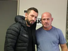 Klement Cali e Dritan Zajs in redazione alla Nuova