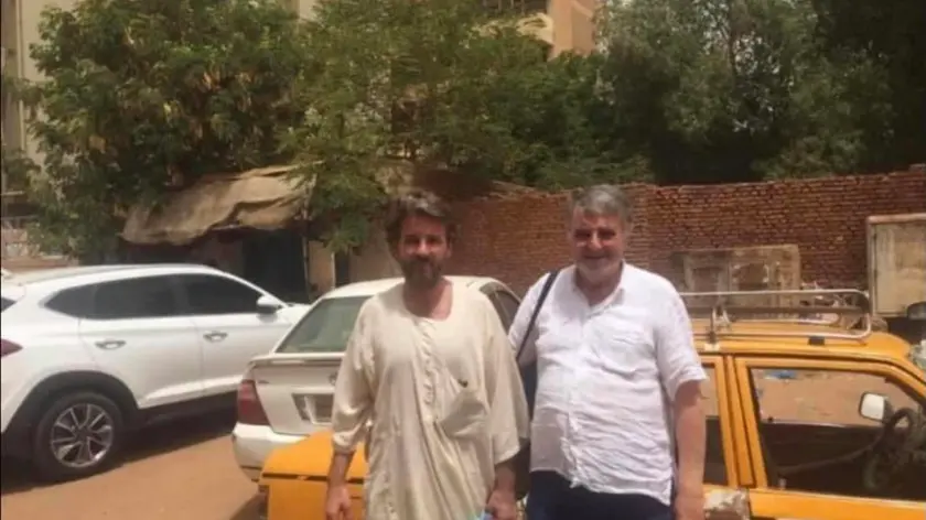 Marco Zennaro all'uscita dal carcere in Sudan