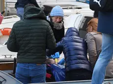 Interpress\M.Tagliapietra Venezia 19.11.2018.- Ritrovamento di un cadavere di un uomo in acqua alla Celestia. I rilievi della Polizia.
