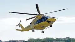 Sul posto è intervenuto un elicottero del Suem