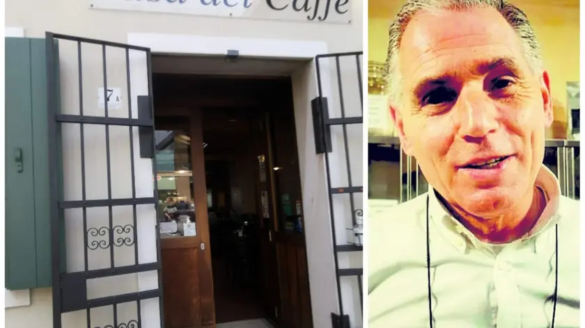 La Casa del Caffè e a sinistra Fabio Niero
