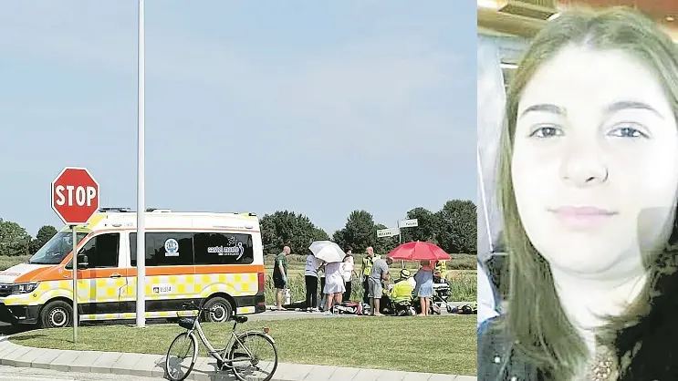 L'ambulanza sul luogo dell’incidente e l'infermiera Sara Russo che per prima ha soccorso le due ferite
