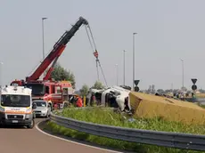 FOSSALTA DI PIAVE - FGAVAGNIN - SCATTOLIN - INCIDENTE SULLA ROTONDA "DELLA FOSSETTA" S.S.14/ TREVISO MARE