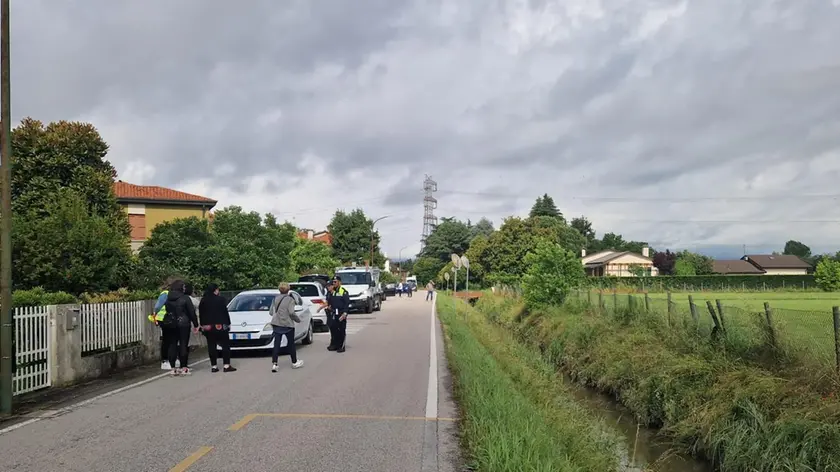 La strada di Gambarare di Mira dove è avvenuto l’incidente