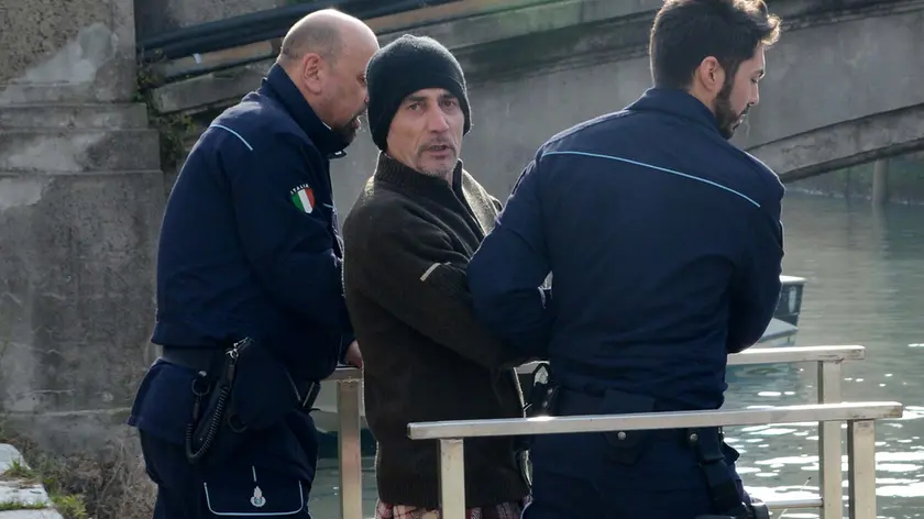 Interpress/M.Tagliapietra Venezia 11.01.2018.- Ciro Esposito all'uscita del carcere di Santa Maria Maggiore.