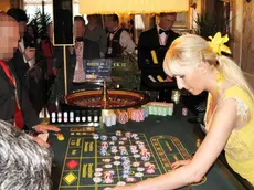 CASINO' DI VENEZIA A CA' VENDRAMIN CALERGI EUROPEAN DEALER CHAMPIONSHIP CAMPIONATO EUROPEO DEI CROUPIER..Nella foto Monika Arendarska (Polonia) - La roulette al casino'