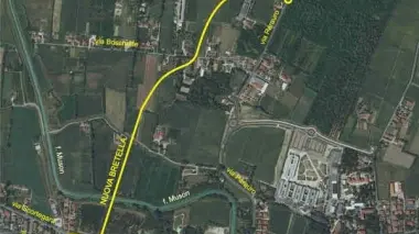 Il tracciato della strada ipotizzato dal comitato Quartiere Ovest